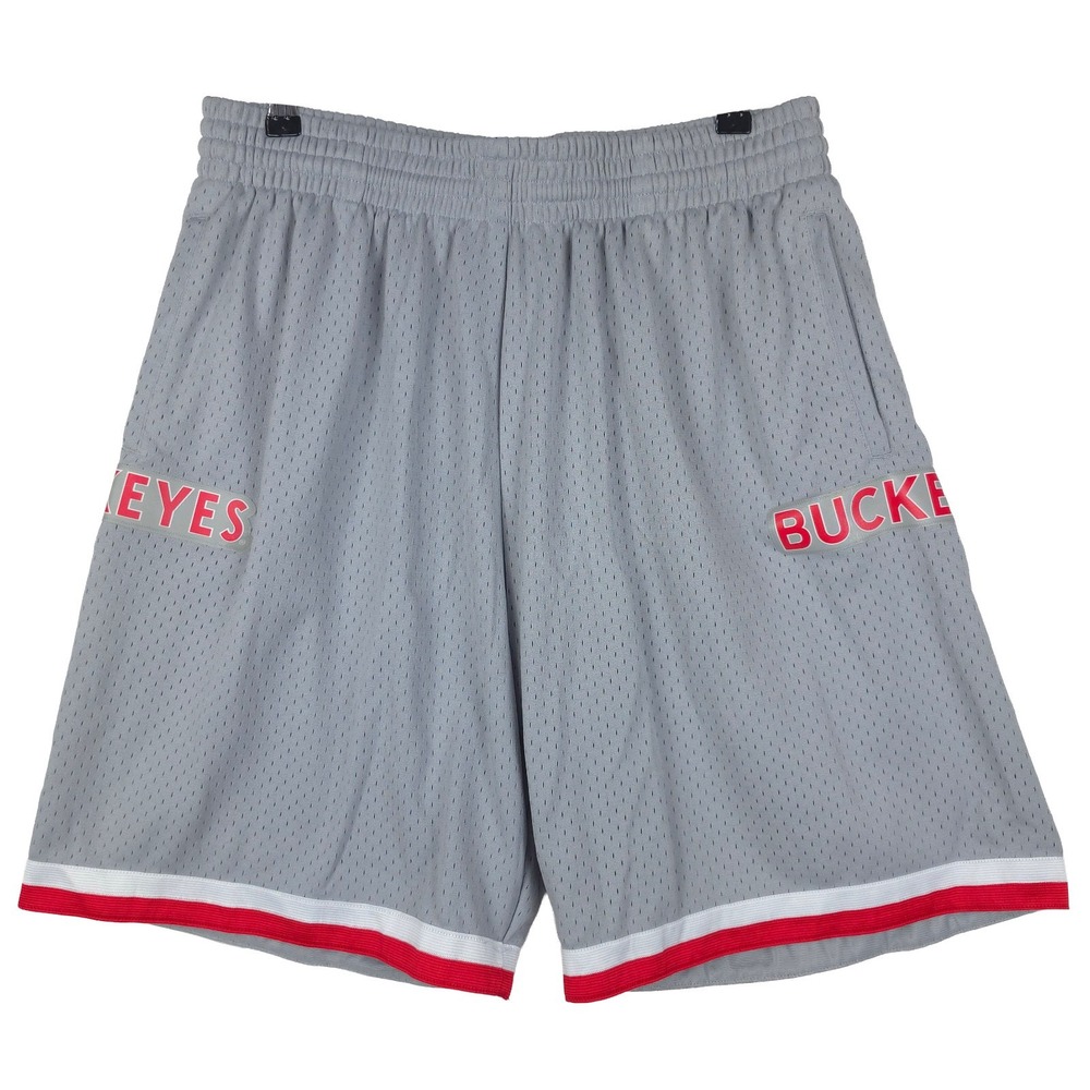 Ohio State Buckeyes Mitchell & Ness NCAA XL XLarge Jersey Shorts Gray NWT